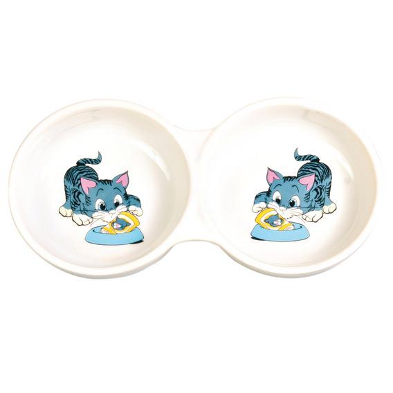 Миска керамическая двойная ф 11 см арт. 4014 Trixie