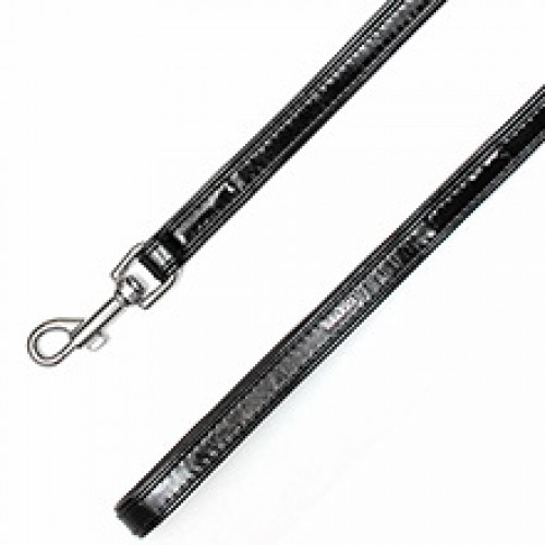 Поводок "Collar brilliance" черный для кошек и мел.пор.соб.(ширина 13 мм длина 122 см) 39561
