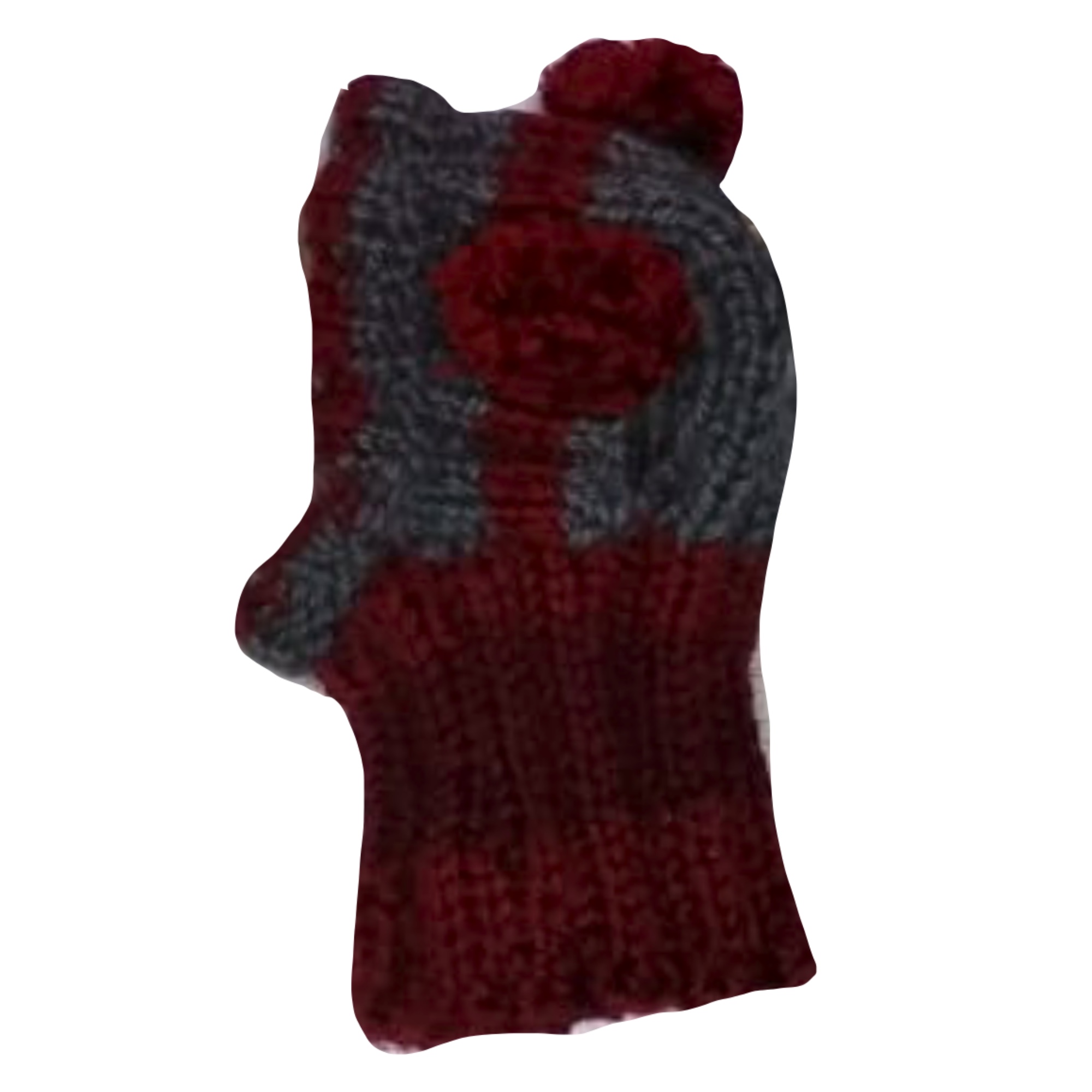 Шапка с 2 помонами 22-24 см Hand Made
