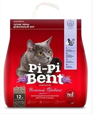 Наполнитель Pi-Pi-Bent (ПИ-ПИ-БЕНТ)  Нежный прованс 5 кг