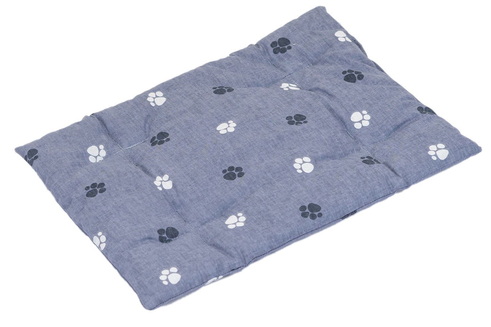 Подстилка прямоугольная стеганная серая, 40*30*2,5 см 95021сер