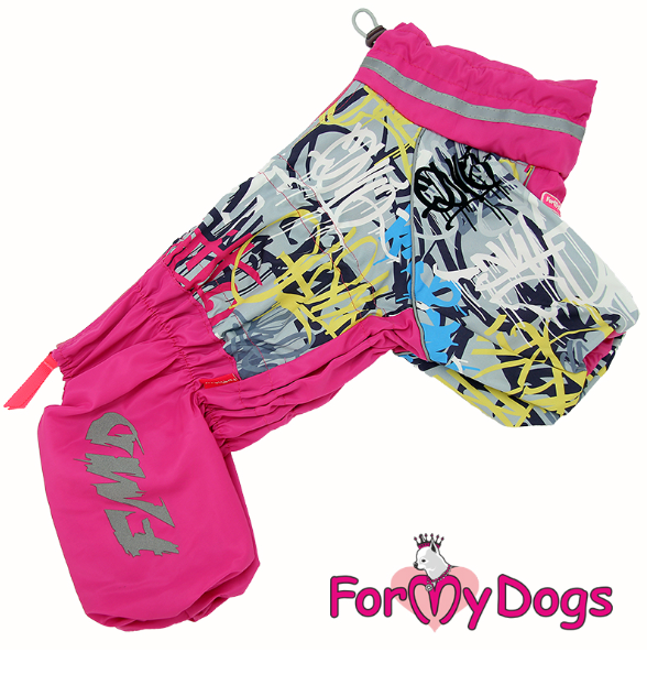 FOR MY DOG Дождевик розовый для девочек 594SS-2022F