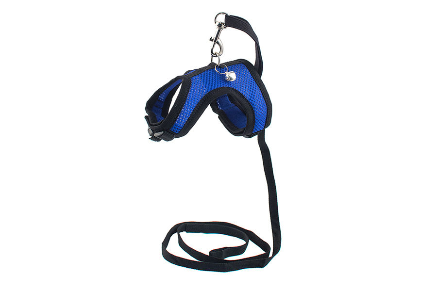 Шлейка+поводок для мелких грызунов "Дарэлл-АЭРО" 3d-сетка цв.регул. №1 (обхв.груди 12-17 см)  035801