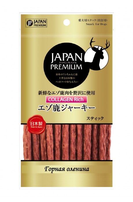 Лакомства для собак Japan Gold Японский горный олень нарезанная нарезка салями 80 г 962026