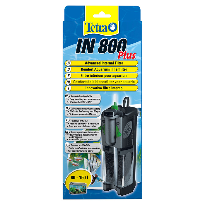 Внутренний фильтр для аквариумов до 150 л Tetra IN 800 Plus