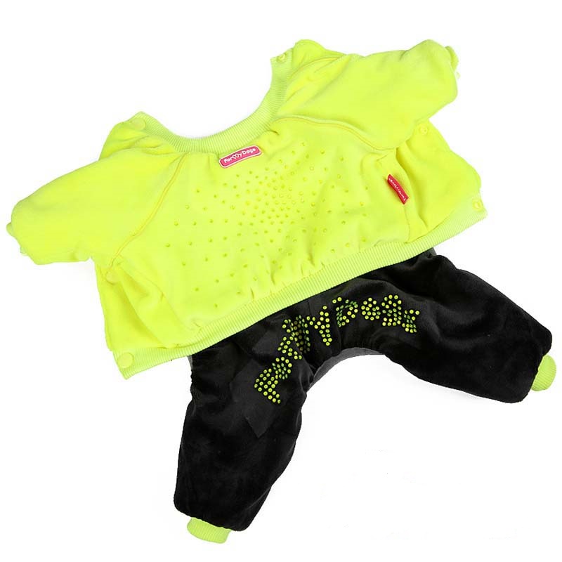 Костюм утепленный велюровый желтый (10) 148SS-2014 Y FOR MY DOG