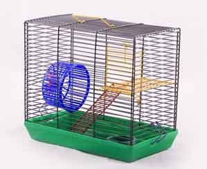 Клетка КГР ВАКА для джунгариков "Малыш 2" с миской и колесом 260*145*230 мм 52569
