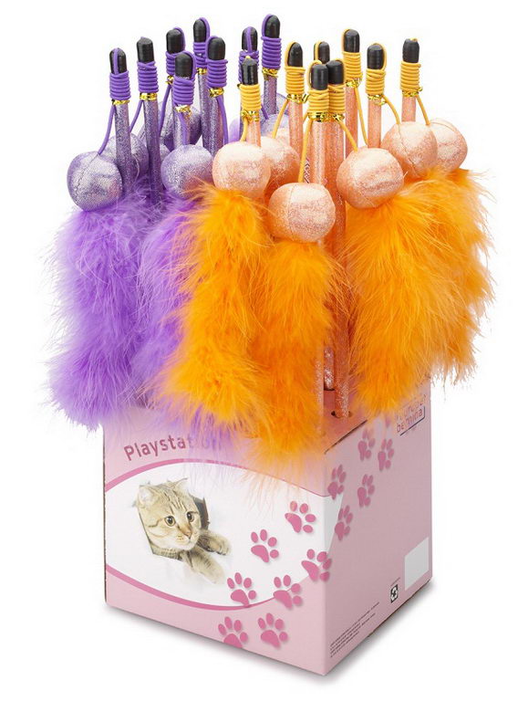 EBI Игрушка для кошек Удочка - дразнилка "Fun", в ассортименте, 40см (Нидерланды)												