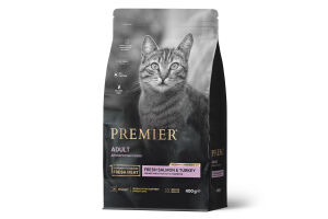 Premier Kat Премьер корм сухой для взрослых кошек лосось с индейкой 2 кг (развес)