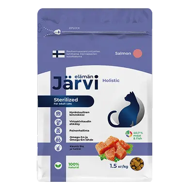 Jarvi (Ярви) сухой корм для стерилизованных кошек Лосось, 0,4 кг