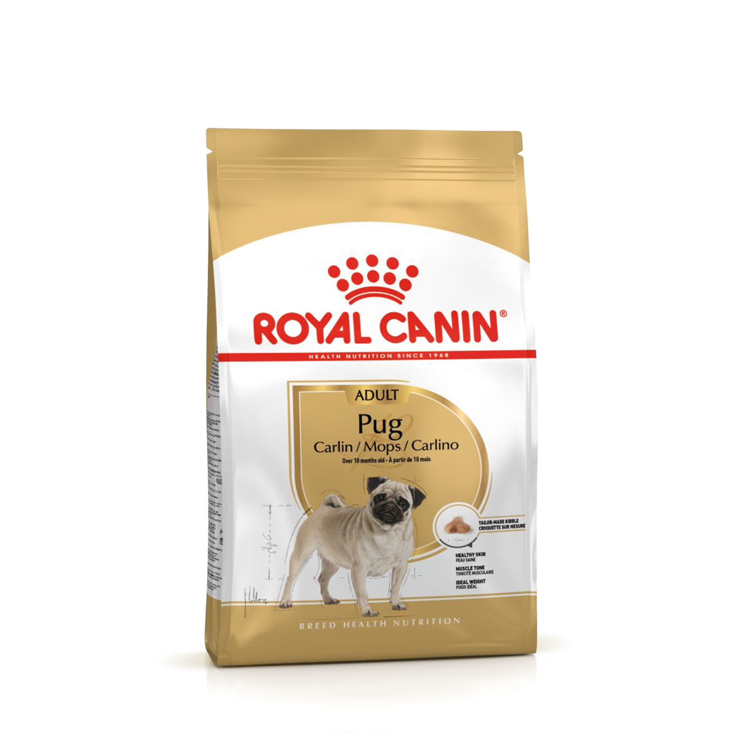 Royal Canin (Роял Канин) Корм сухой для взрослых собак породы Мопс 1,5 кг