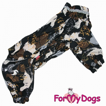 FOR MY DOGS Комбинезон черно/коричневый для мальчика A