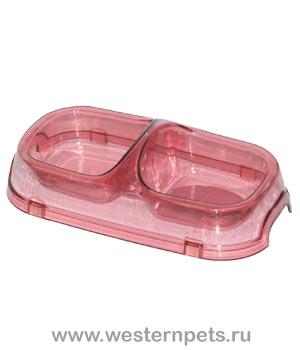 Миска двойная прозрачная 2 х 0,15 л Р867 (360231) BUDDY