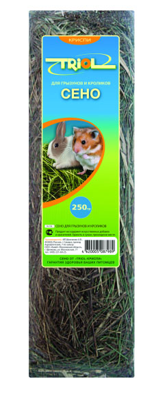 Сено Криспи (Triol) д/грызунов и кроликов 600 г 15 л