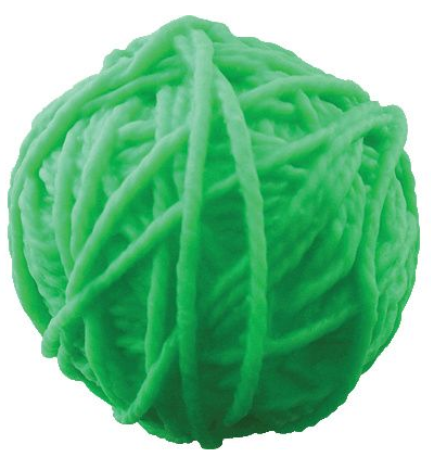 Игрушка для мелких пород Клубок ниток 8,5 см, Зооник