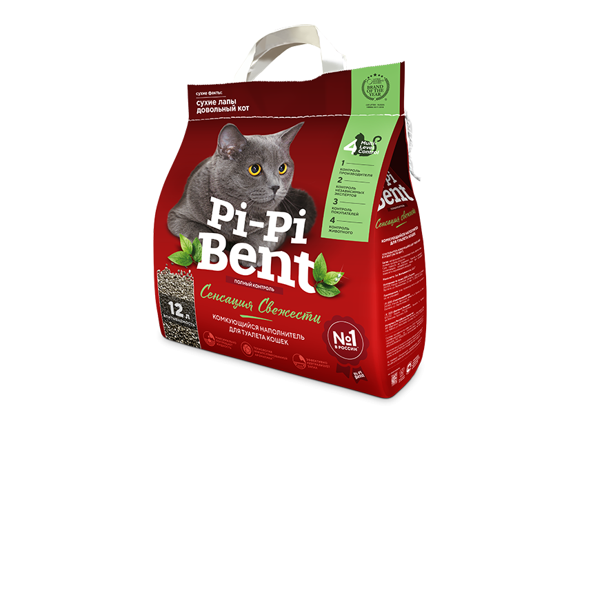 Наполнитель Pi-Pi-Bent (ПИ-ПИ-БЕНТ) Сенсация свежести 5 кг