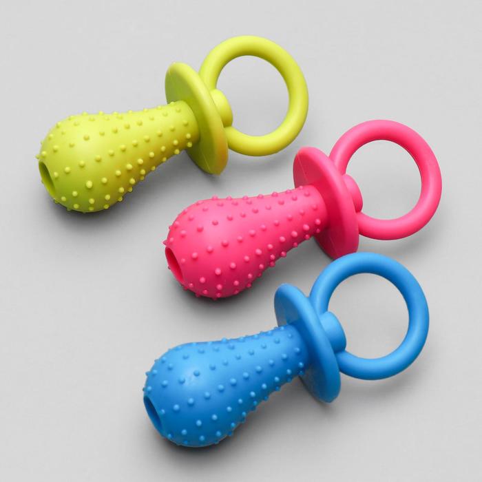Игрушка жевательная "Соска", TPR, 9,5 см, микс цветов 897818 Sima