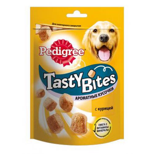 Лак-во Педигри TASTY BITES ароматные кусочки с курицей 130 г
