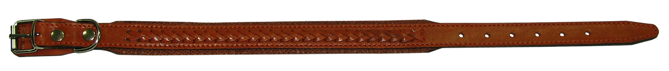 Ошейник 20 длинный  коса (загиб.) р/р 35-45 см*20 мм (Э20ДЛЗ) Наша Ручная Работа