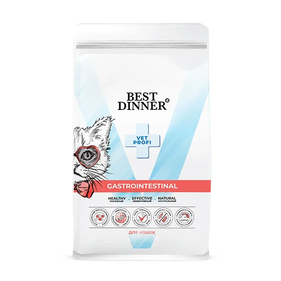 BEST DINNER (Бест Диннер) Vet Profi Gastrointestinal сухой корм для кошек при заболеваниях ЖКТ 1,5кг