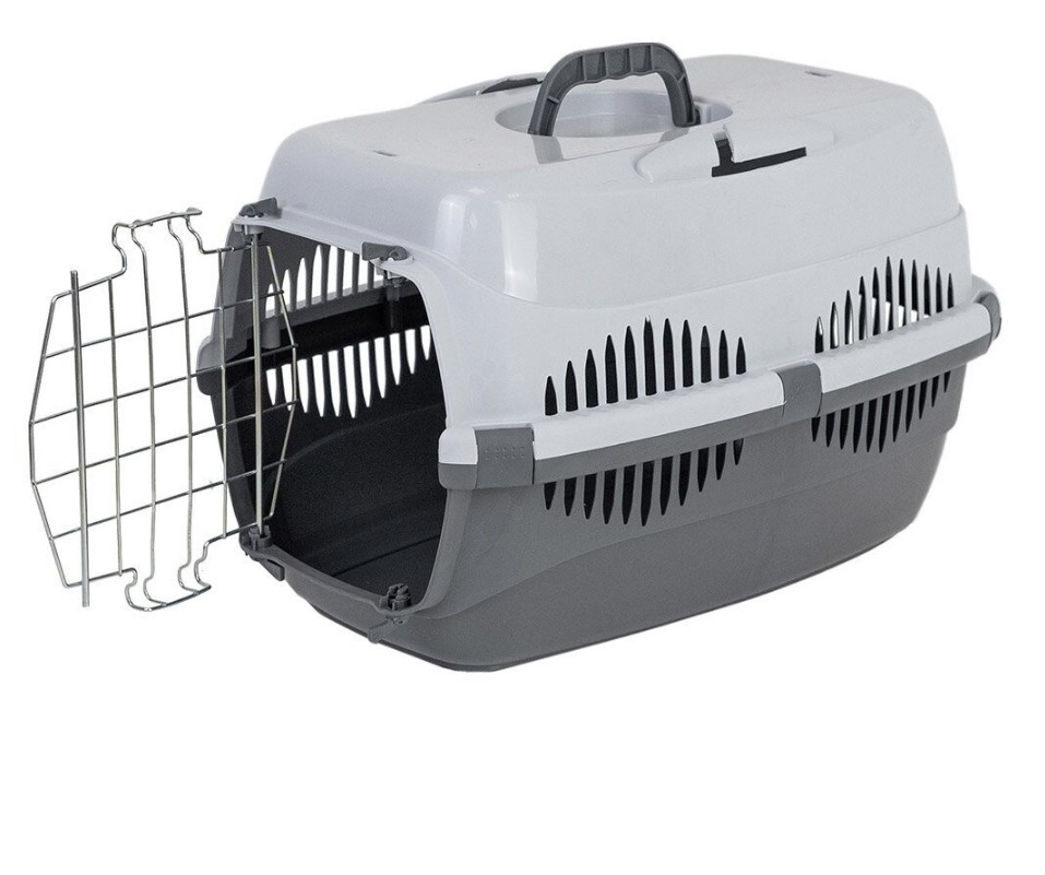 Переноска ZooM, серия "Спутник-2" с мет.двер, (до12кг) 49*33*h32смм 4092сер-сер