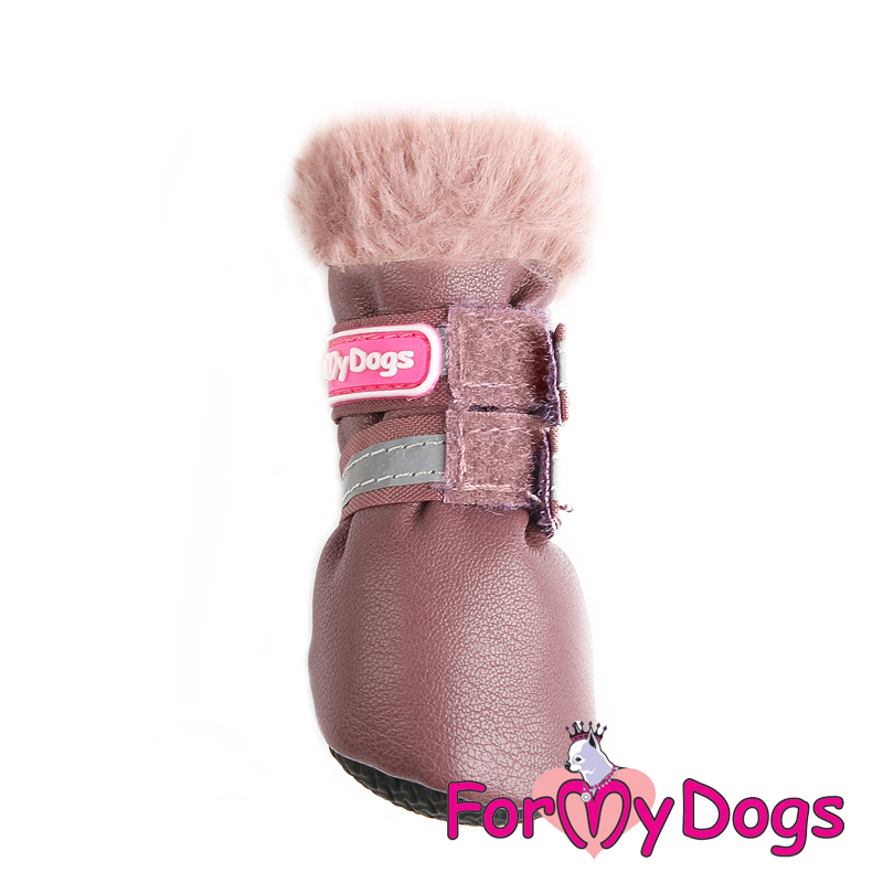 FOR MY DOG Сапоги зимние т.пурпурный ц/кр (2) FMD686-2021