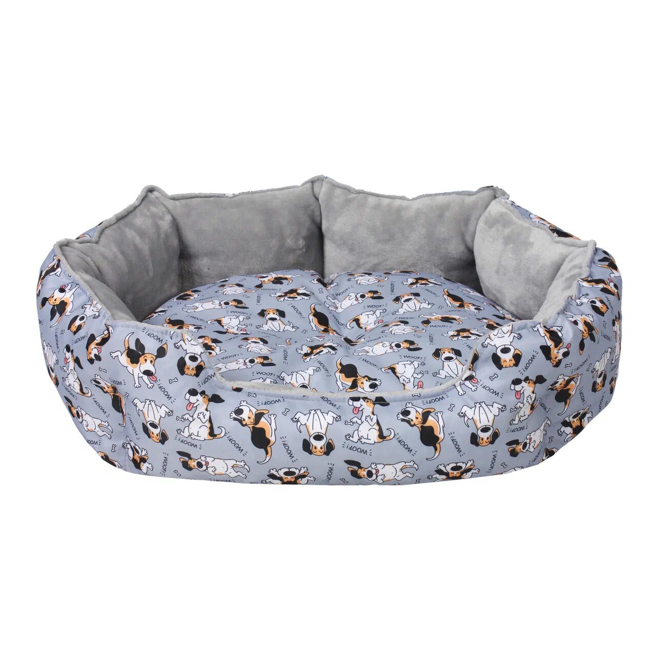 Лежанка для средних собак ДИЗАЙН АРТ woof L 68х58х18 см Rich Breed