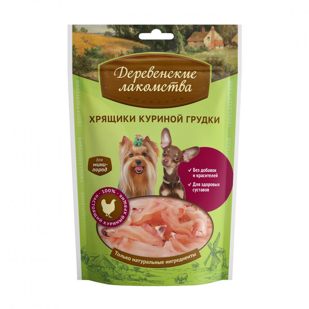 Деревенские лакомства Хрящики куриной грудки для мини-пород 30 г 79711403