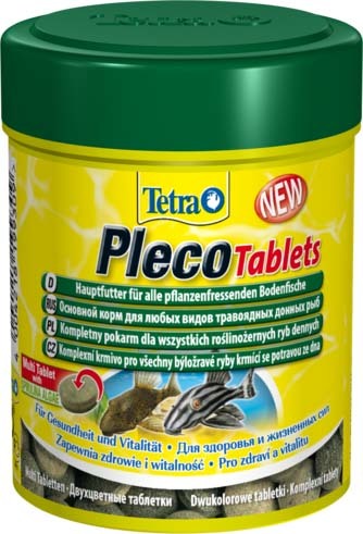 TetraPlecoTablets корм со спирулиной для сомов и донных рыб 120 таб. 199217