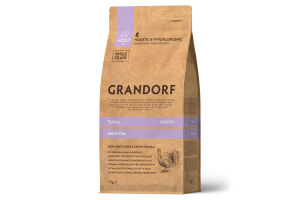Grandorf (Грандорф) корм для  взрослых собак мелких пород Индейка с рисом 1 кг