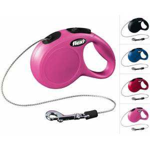 Рулетка Flexi "New Classic" S трос 8 м 12 кг красный 41103F Trixie