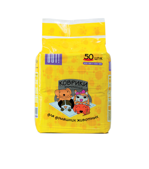 Коврики впит. д/жив OUT! р/р 60*60  1 шт. (50) 