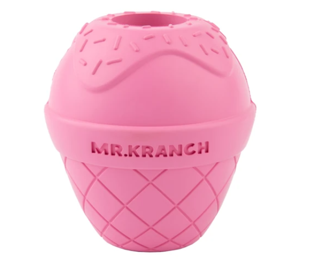 Mr.Kranch Игрушка для собак Мороженое 8*9 см розовая с ароматом бекона