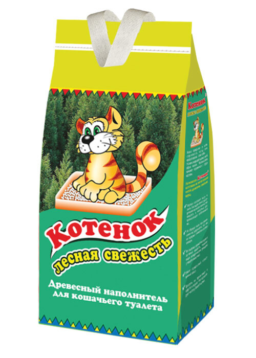 Наполнитель Котенок Лесная свежесть 12 л