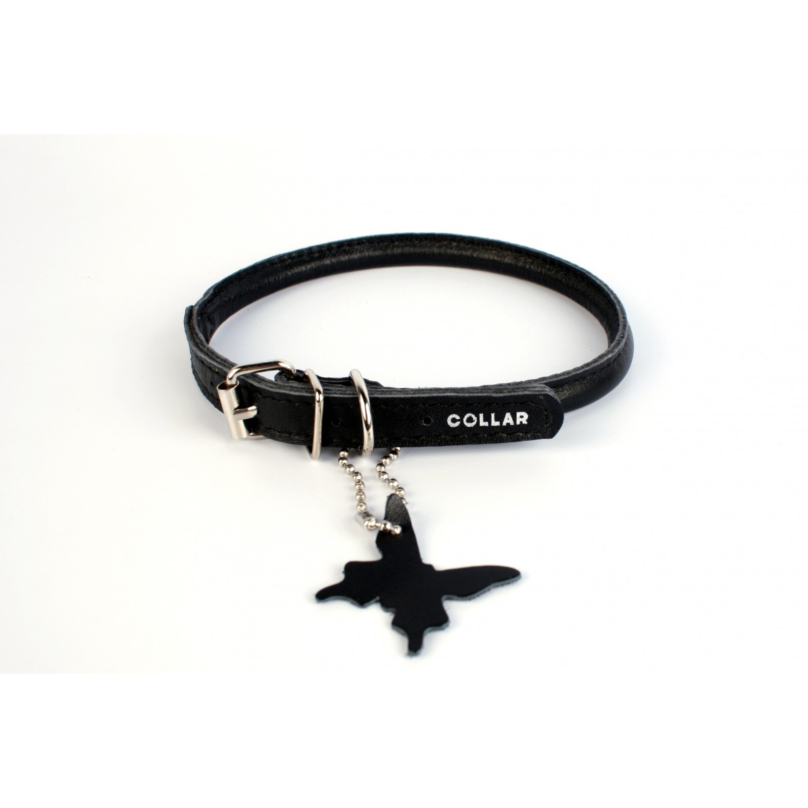 Ошейник "Collar Glamour" круглый для длинношерстных собак(ш. 10 мм,дл. 33-41 см) черный 35051