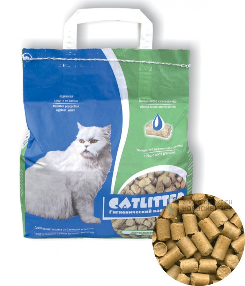 Наполнитель CATLITTER древесный 20 КГ 00023868