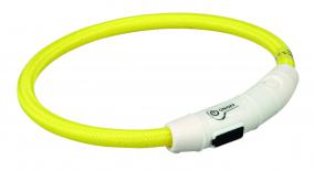 Мигающее кольцо для собак M-L 45 cм/ф 7 мм нейлон, желтый  12691 Trixie