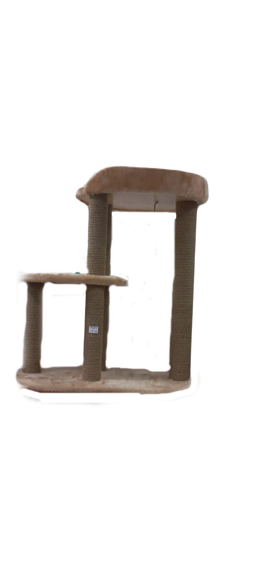 Комплекс для крупных кошек №3 85*50*98 см, лежанка 60*45 см, мех "Рыжий кот"