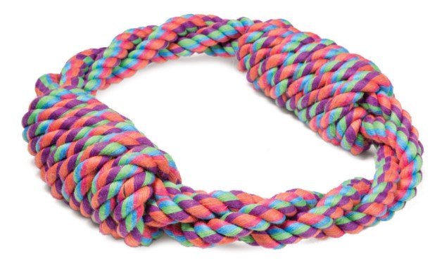 Игрушка для средних собак "Веревка-кольцо, 2 узла" 180 мм Triol