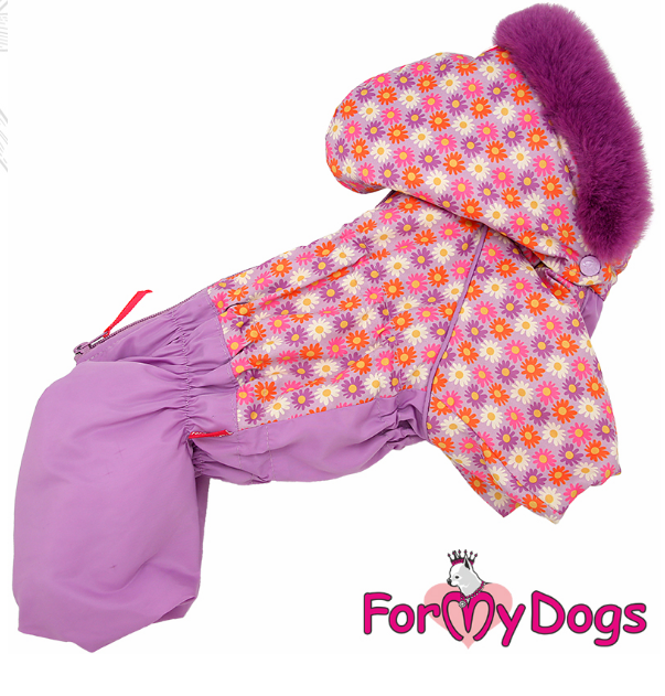 FOR MY DOGS Комбинезон розово/фиолетовый для девочек р-р 14