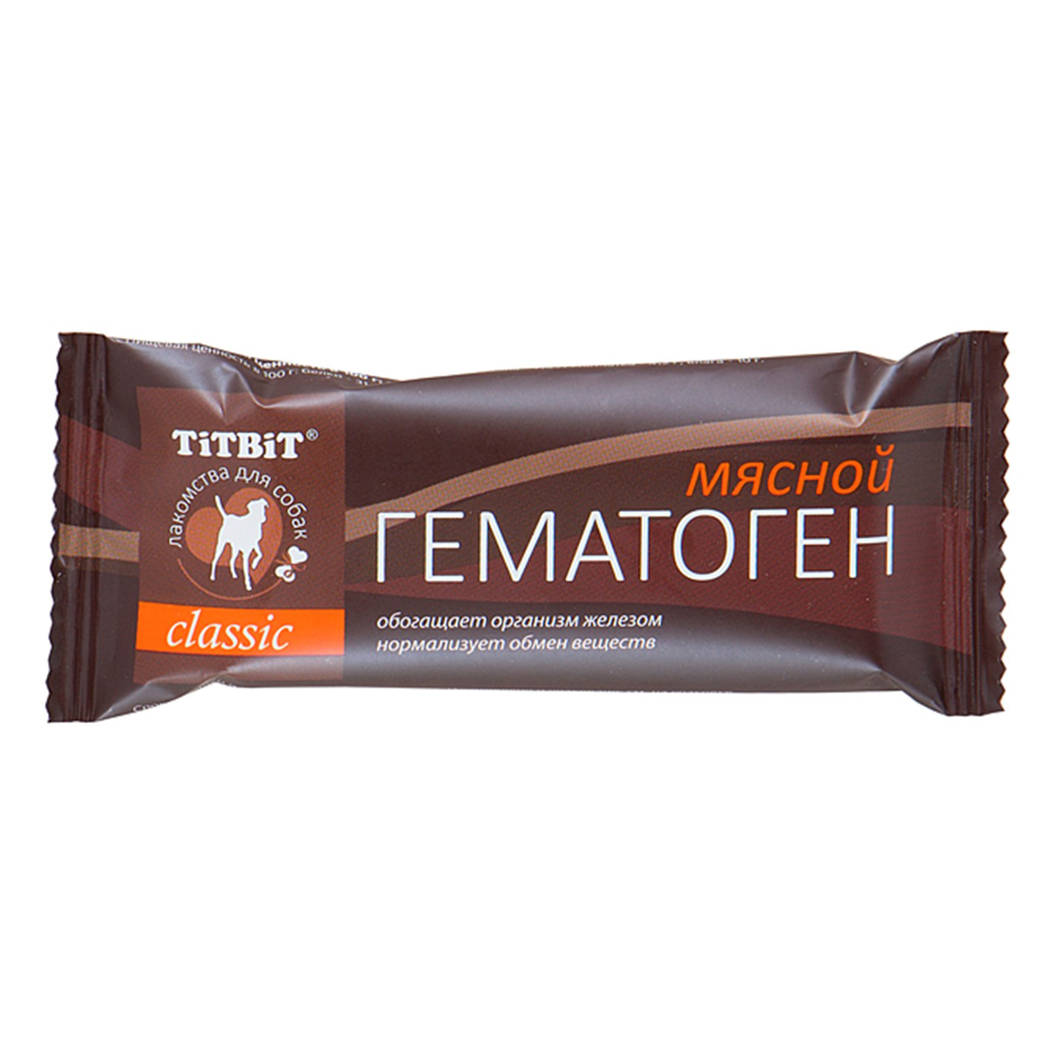 Лакомcтво для собак гематоген мясной classic TiTBIT