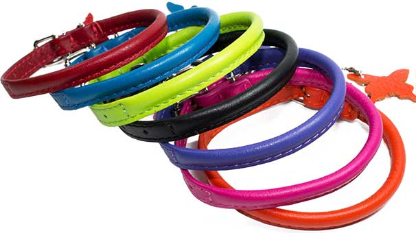 Ошейник "Collar Glamour" круглый для длинношерстных собак 13 мм*53-61 см черный 35311