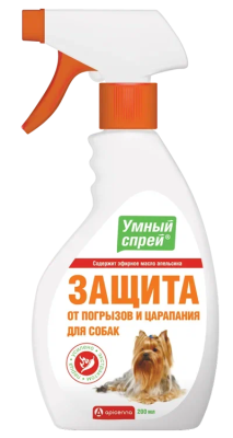 УМНЫЙ СПРЕЙ Защита от погрызов для собак 200 мл  (Апиценна)