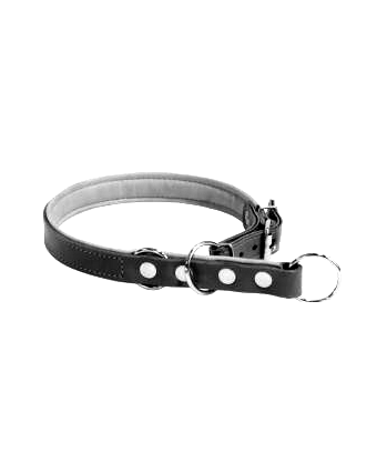 Ошейник-удавка "Collar" двойной с фиксатором (ширина 20 мм длина 50-55 см) черный 20271