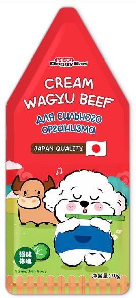 DOGGYMAN Лакомство для собак крем-мусс Телятина с овощами с овощами, 70 гр