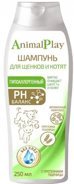Шампунь  Animal Play д/ щенков и котят  гипоаллергенный 250 мл AP05-00030 Неотерика