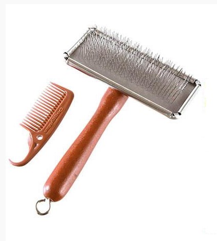 Сликер-пуходерка для линяющей шерсти собак с функцией мягкого воздействия S 83681