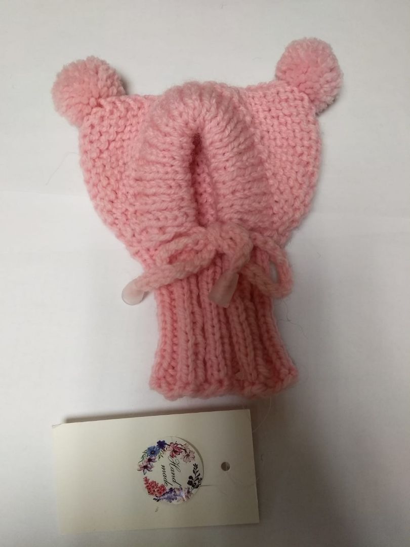 Шапка розовая №2 Hand made