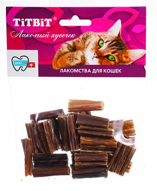 Кишки говяжьи мини для кошек мягкая упаковка 5262 TiTBiT