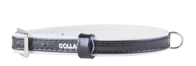 Ошейник "Collar brilliance" без украшений (ширина 20 мм длина 30-39 см) черно-белый 3052